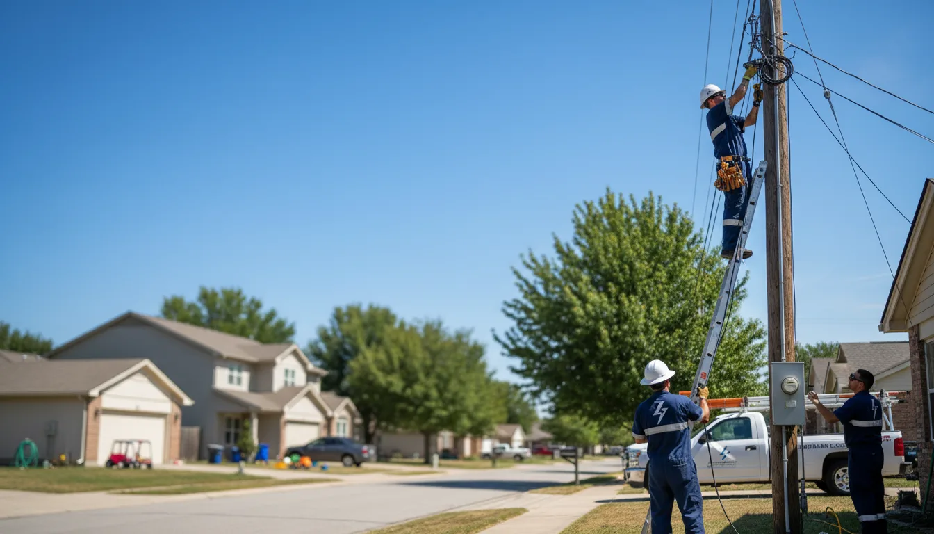 Residential electrician providing installation services in Thebes, IL